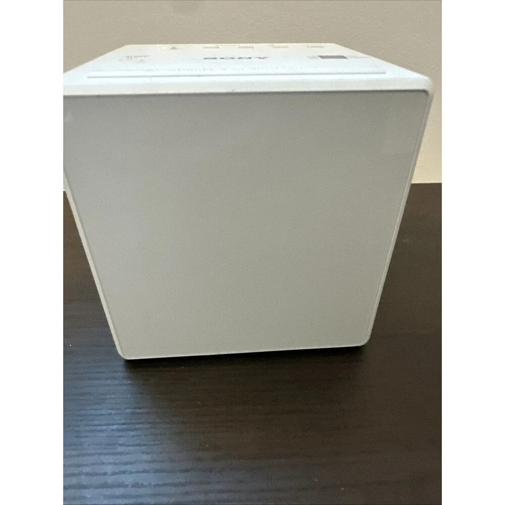 Sony ICF-C1 Single Alarm/Clock/FM/AM Radio Mirror Finished LCD Display [White]